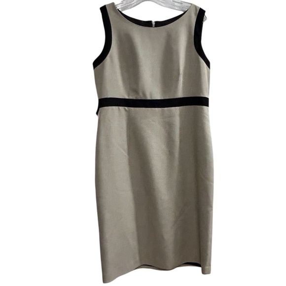 Evan-Picone Women's Beige Sheath Dress Size 10 Knee Length Formal Work - Picture 1 of 10